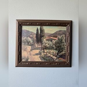 Vintage Framed Art Print Landscape